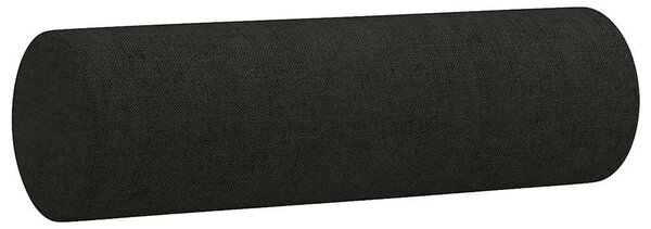 2místná pohovka s polštáři černá 140 cm textil 3200825