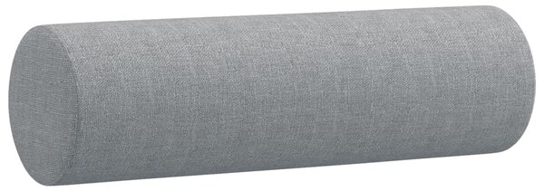 2místná pohovka s polštáři světle šedá 140 cm textil 3200821