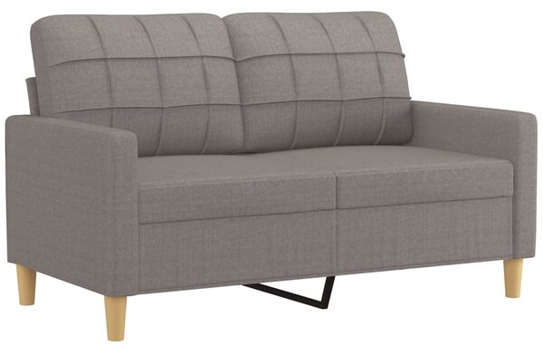 2místná pohovka s polštáři taupe 120 cm textil 3200781