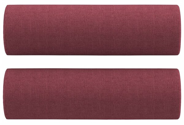 2místná pohovka s polštáři vínová 120 cm textil 3200819
