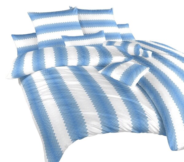 Komfortní ložní prádlo z kvalitní jemné bavlny s motivem laděným do modré barvy. Povlečení Had modrý doporučujeme kombinovat se světle modrým, denim nebo bílým prostěradlem. Rozměr povlečení je 140x200, 70x90 cm