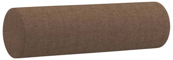 2místná pohovka s polštáři hnědá 140 cm textil 3200848