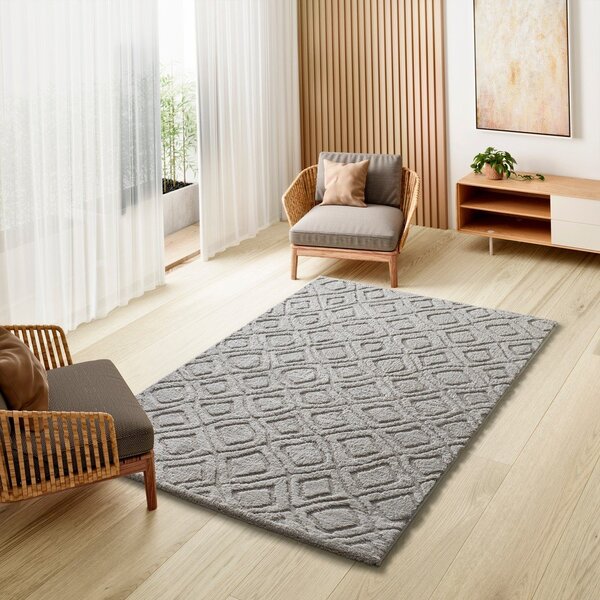 Šedý koberec 64x120 cm Juno – Universal
