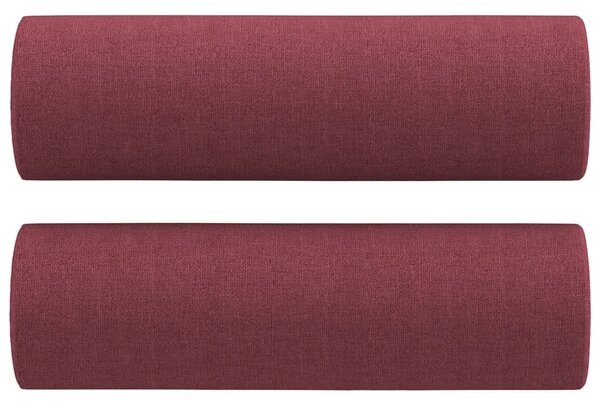 2místná pohovka s polštáři vínová 120 cm textil 3200843