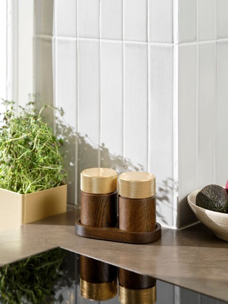 Mlýnek na sůl a pepř Sina Dark Oak / Brass