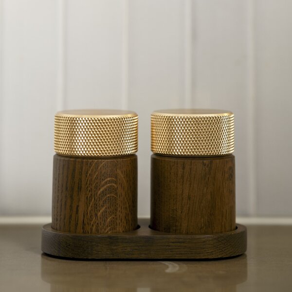 Mlýnek na sůl a pepř Sina Dark Oak / Brass