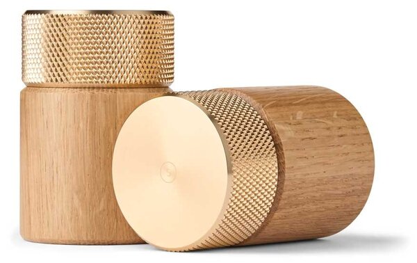 Mlýnek na sůl a pepř Sina Oak / Brass