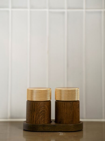 Mlýnek na sůl a pepř Sina Dark Oak / Brass