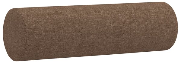 2místná pohovka s polštáři hnědá 120 cm textil 3200840