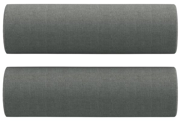 2místná pohovka s polštáři tmavě šedá 120 cm textil 3200814