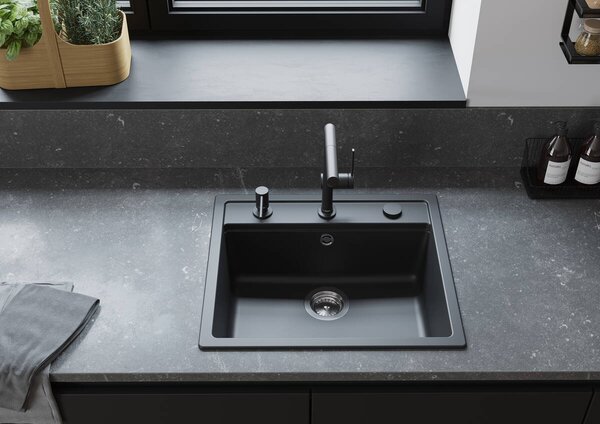 Hansgrohe Dávkovač mycího prostředku, matná černá 40438670