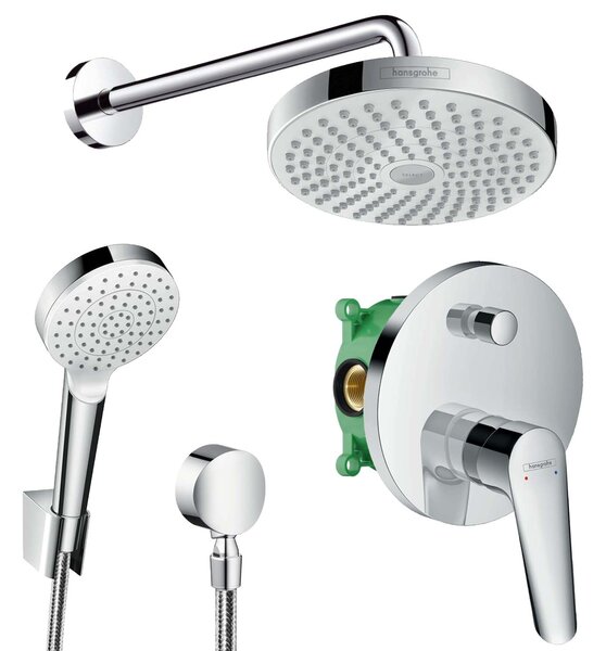 HANSGROHE HG SET Logis E1 - Sprchový systém pod omítku - páková baterie kompletní sada, chrom
