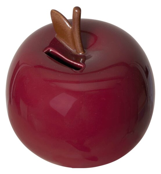 Keramická pokladnička Apple Deep Red