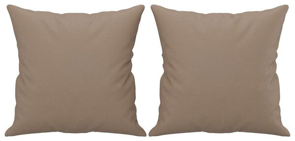 2místná pohovka s polštáři cappuccino 120 cm umělá kůže 3200802