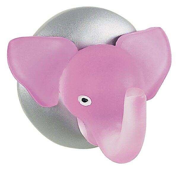 Spirella dětský háček DUMBO, slon, růžový, polyresin, 60 x 50 mm