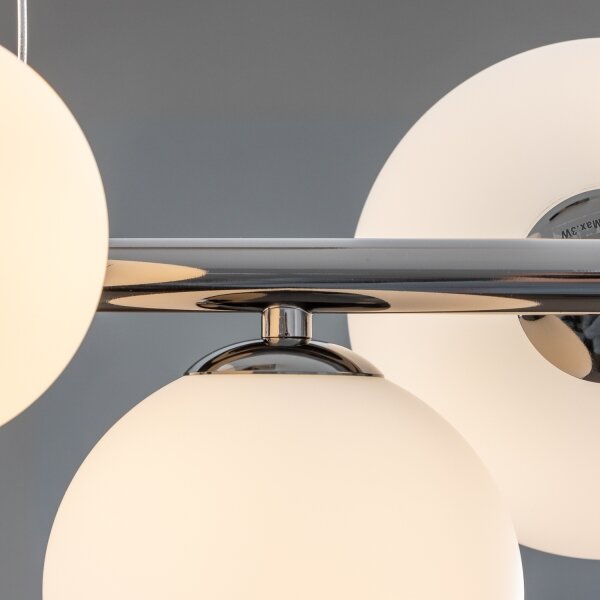 Brilagi - LED Lustr na lanku MILLA 10xG9/3W/230V černý chrom/bílá