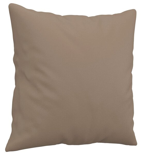 2místná pohovka s polštáři cappuccino 120 cm umělá kůže 3200987