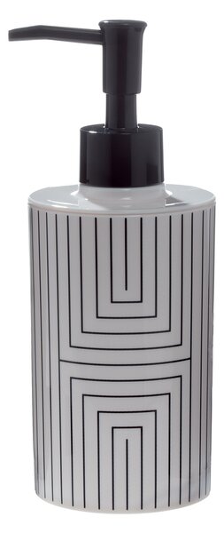 Spirella dávkovač mýdla GRAPHIC, bílo-černý, polresin, 380 ml