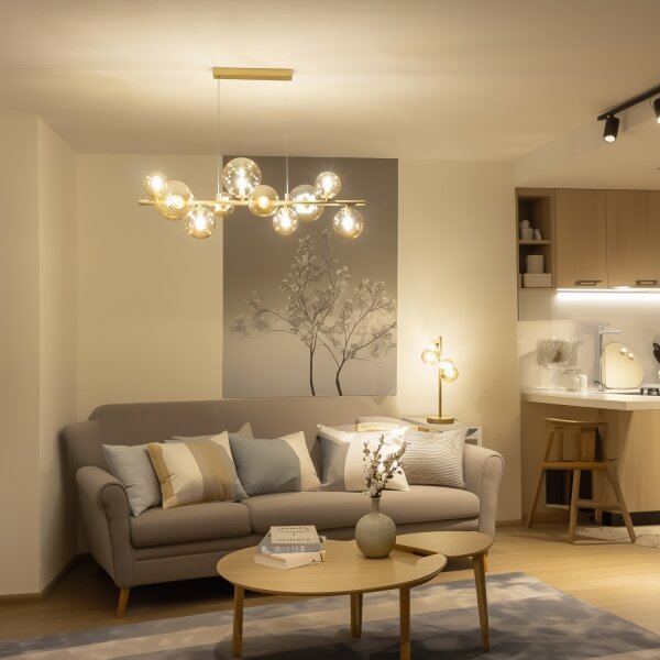 Brilagi - LED Lustr na lanku MILLA 10xG9/3W/230V zlatá