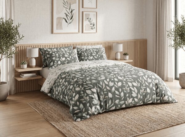 Povlečení z mikrovlákna DREAMFLOR zelené Rozměr povlečení: 70 x 90 cm | 140 x 200 cm