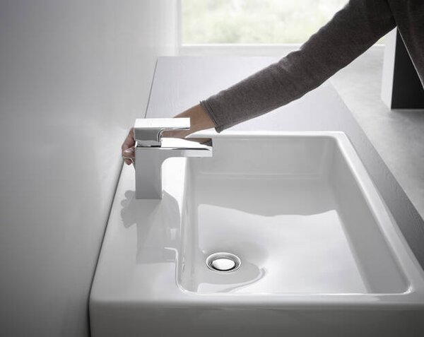 Hansgrohe Vernis Shape Páková umyvadlová baterie 70 s odtokovou soupravou s táhlem, chrom 71560000