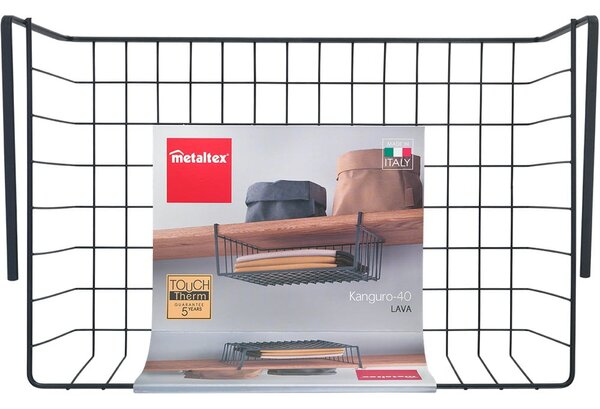 Závěsný košík z nerezové oceli 26x40 cm Kanguro – Metaltex