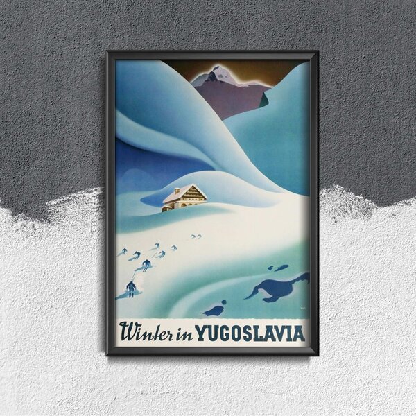 Plakát Plakát Zima v jugoslávii