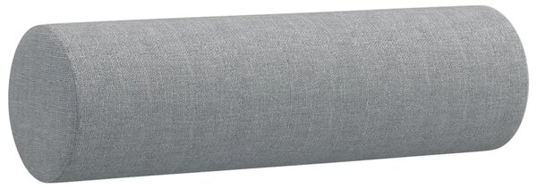 2místná pohovka s polštáři světle šedá 120 cm textil 3200813