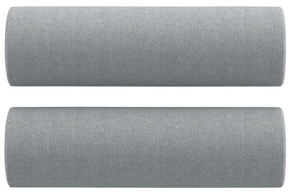 2místná pohovka s polštáři světle šedá 120 cm textil 3200813