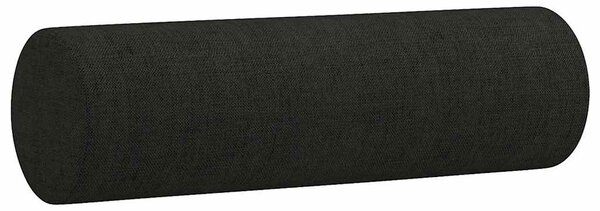 2místná pohovka s polštáři černá 120 cm textil 3200817