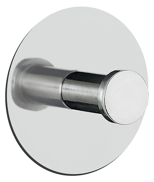 Spirella kulatý háček na ručníky PUNT-Round, lesklá nerez ocel, samolepící, průměr 60 mm