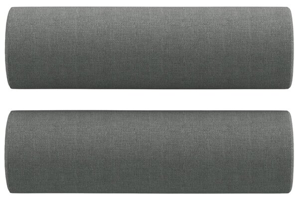 2místná pohovka s polštáři tmavě šedá 140 cm textil 3200822