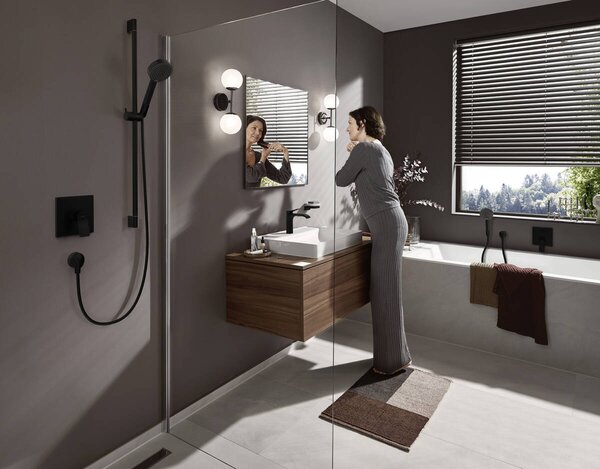 Hansgrohe Vivenis Páková vanová baterie pod omítku, matná černá 75415670