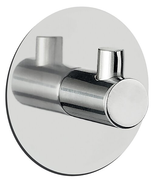 Spirella kulatý samolepící háček METI, lesklá nerezová ocel, průměr 50 mm
