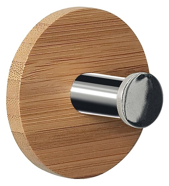 Spirella dřevěný háček na ručníky PUNT-Round, bambus, samolepící, průměr 50 mm
