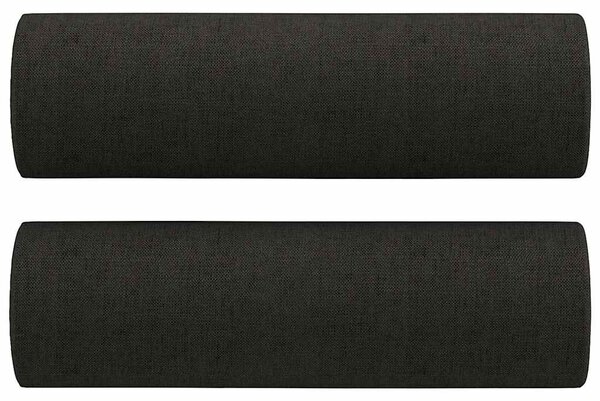 2místná pohovka s polštáři černá 120 cm textil 3200841