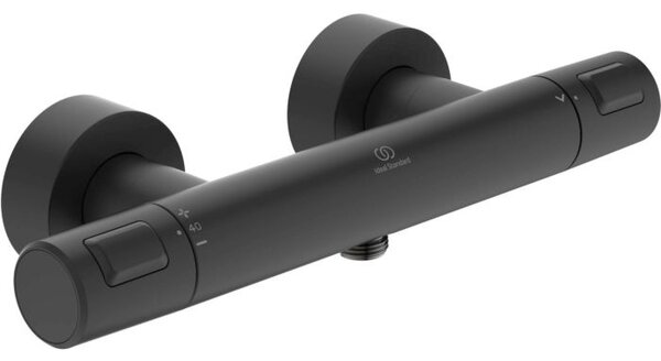 Ideal Standard CeraTherm T25 - Sprchová termostatická baterie nástěnná, černá matná A7201XG