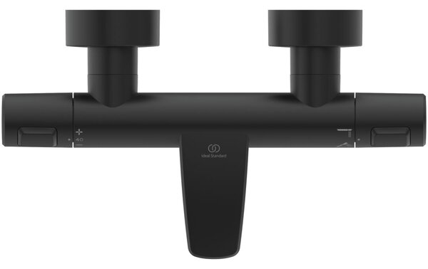 Ideal Standard CeraTherm T25 - Vanová termostatická baterie nástěnná, černá matná A7544XG
