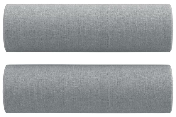 2místná pohovka s polštáři světle šedá 120 cm textil 3200837