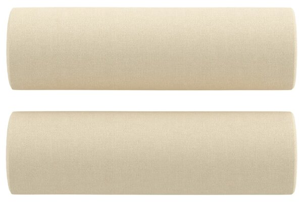 3místná pohovka s polštáři krémová 180 cm textil 3200831
