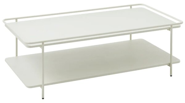 Unique Furniture Světle šedý kovový konferenční stolek Yuba 110 x 55 cm