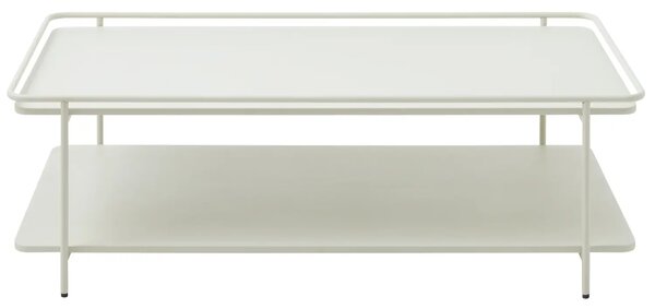 Unique Furniture Světle šedý kovový konferenční stolek Yuba 110 x 55 cm