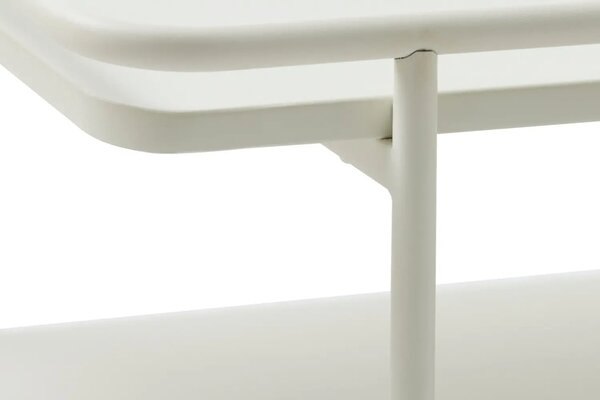 Unique Furniture Světle šedý kovový konferenční stolek Yuba 110 x 55 cm