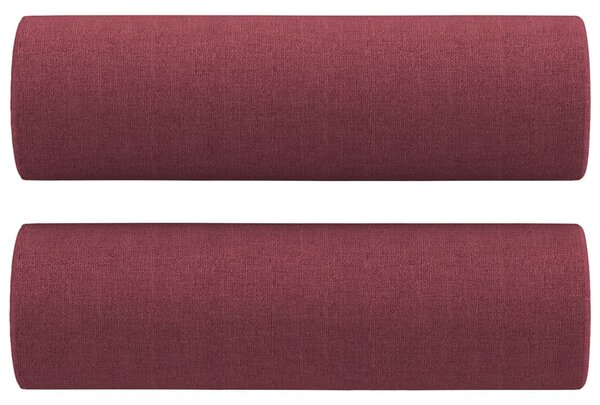 3místná pohovka s polštáři vínová 180 cm textil 3200835