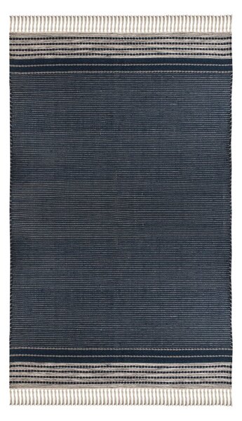 Tmavě modrý oboustranný venkovní koberec z recyklovaného plastu Green Decore Civil, 120 x 180 cm