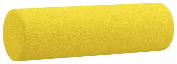 3místná pohovka s polštáři světle žlutá 180 cm textil 3200834