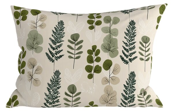 Povlak na polštář z mikrovlákna SCANDI NATURE 50x70 cm, zelený