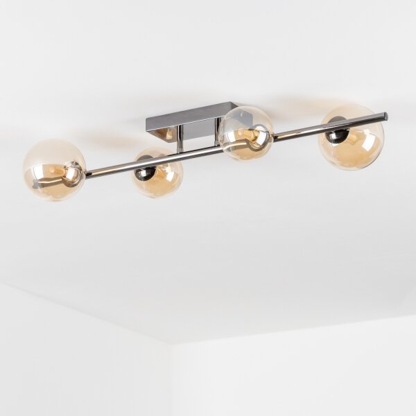 Brilagi - LED Přisazený lustr MILLA 4xG9/3W/230V černý chrom/zlatá