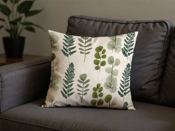 Povlak na polštář z mikrovlákna SCANDI NATURE 45x45 cm, zelený