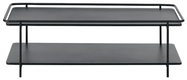 Unique Furniture Černý kovový konferenční stolek Yuba 110 x 55 cm